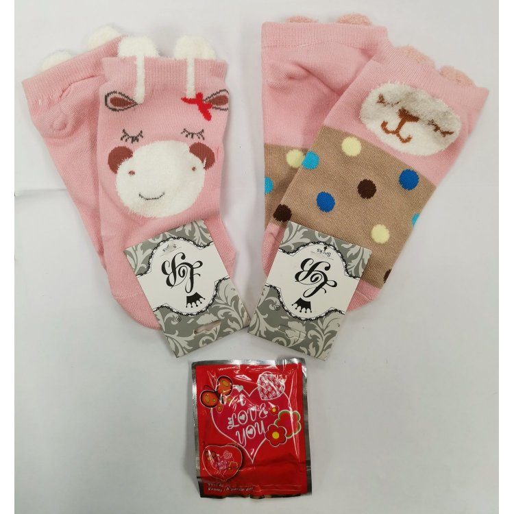 Подарочный шар с носками (розовый, бежевый) 112172 LB LB 402 