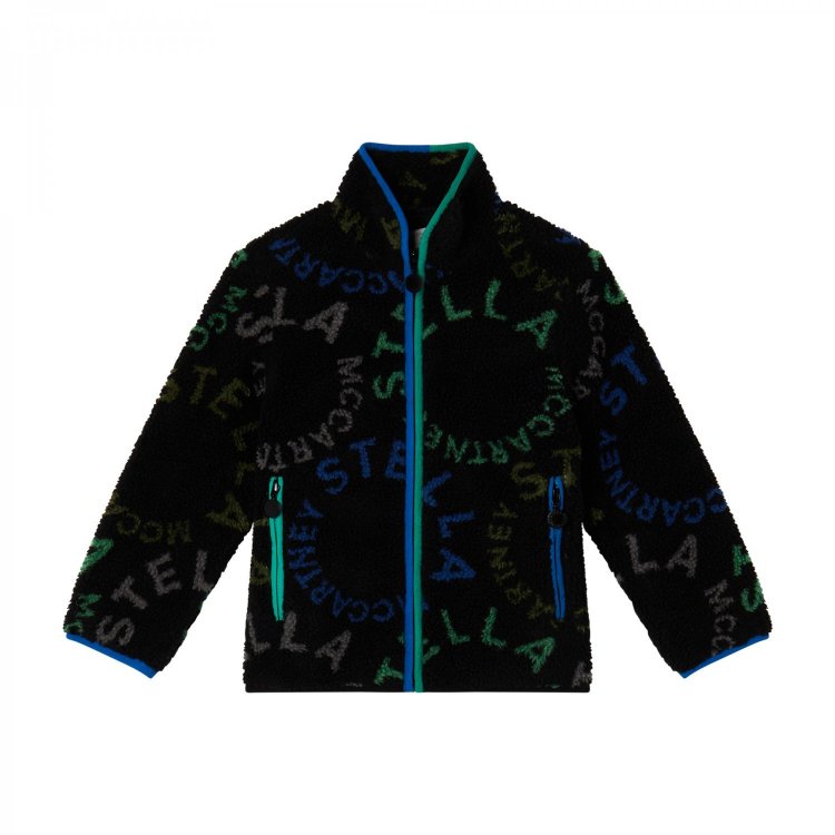 Флисовая меховая куртка (черный) 108484 Stella McCartney TT2Q97 Z1412 930MC 