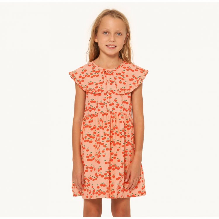 Платье (оранжевый с принтом) 104052 Tinycottons SS23-309 L47 