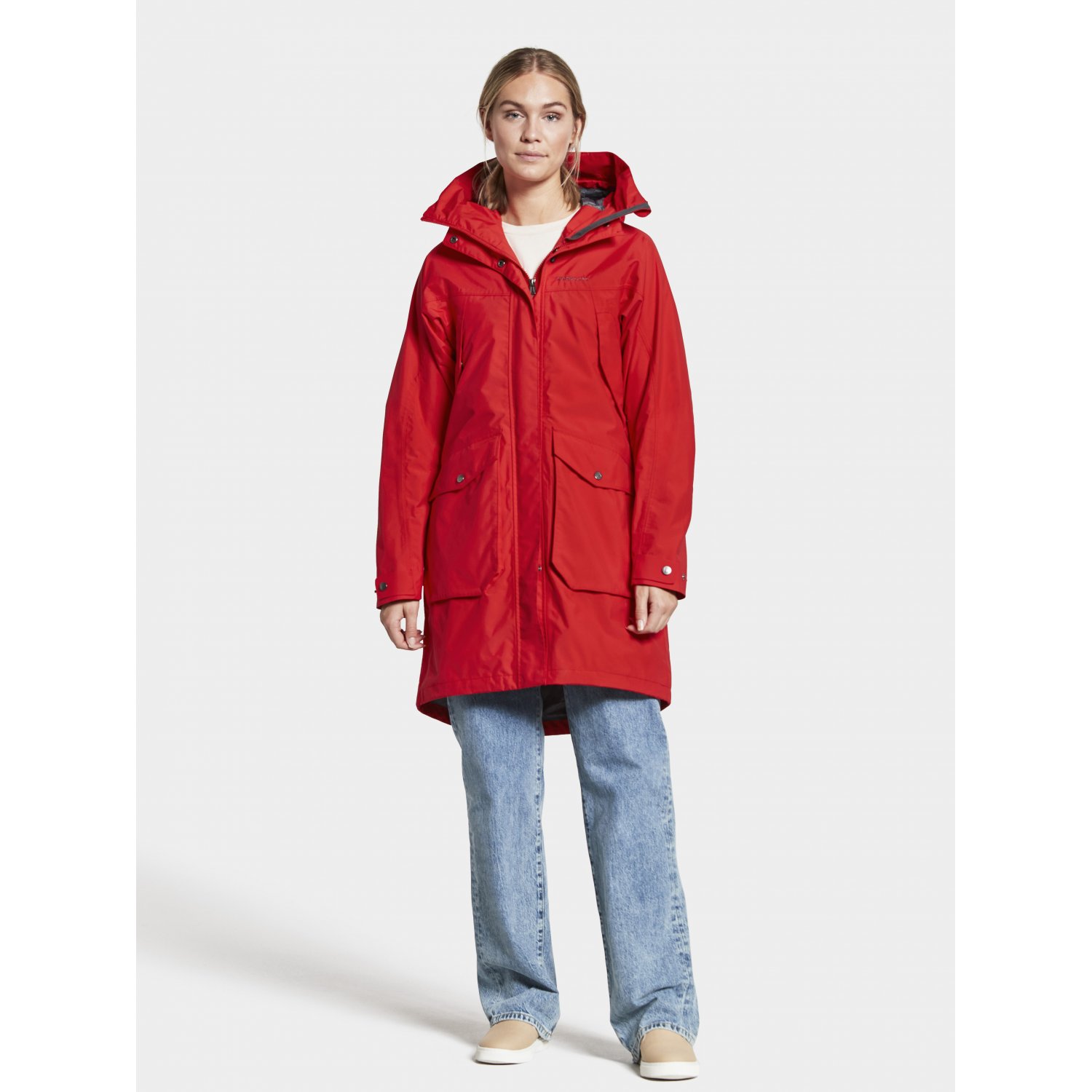 Куртка-парка женская THELMA (красный) Didriksons 504049 688 для девочек:  купить в Москве куртка-парка демисезон Didriksons