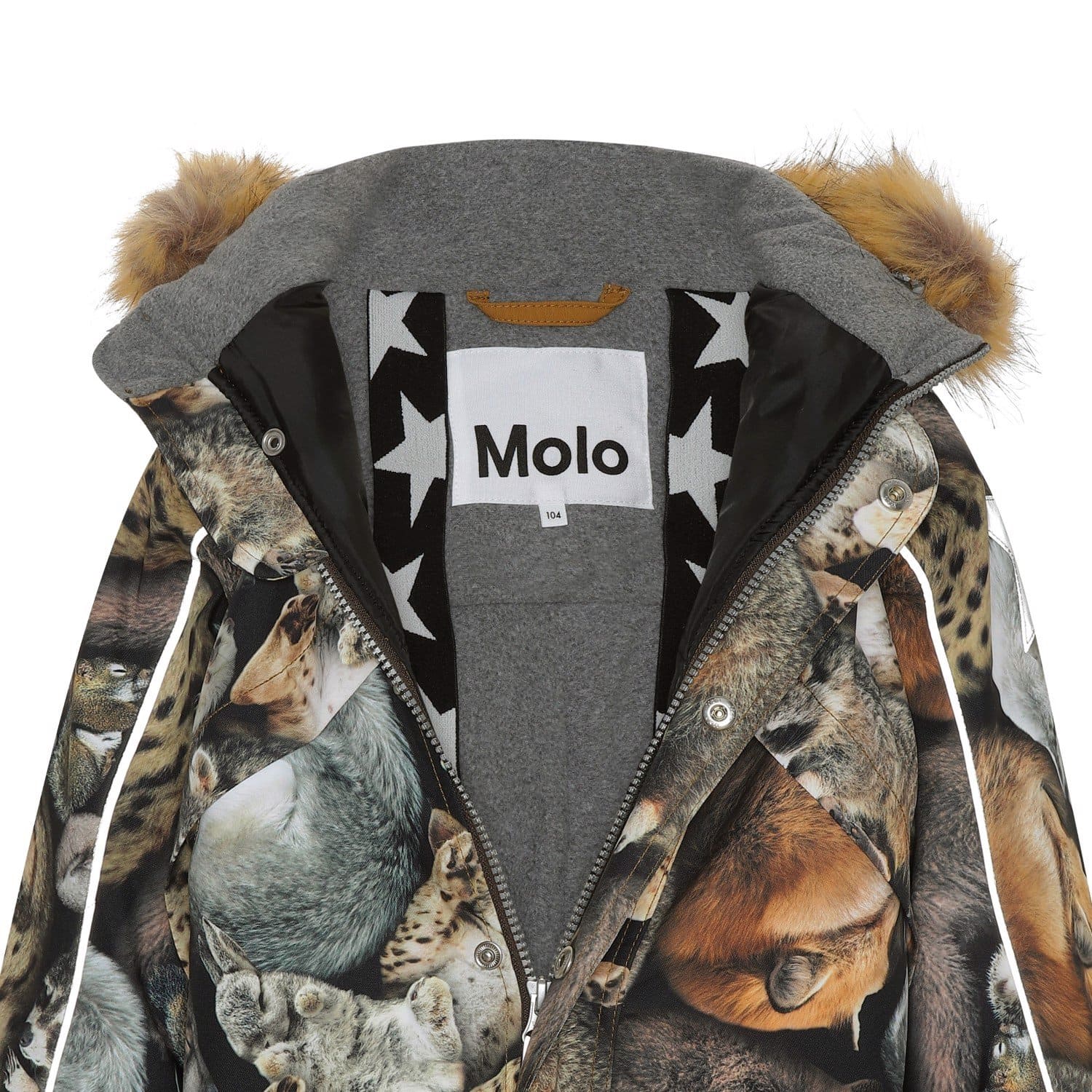 Molo Комбинезон Molo Polaris Fur Sleeping Cubs (спящие животные) 86679