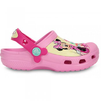 Фото 2 CC Minnie Jet Set Clog (розовый с микки маусом) 23116 Crocs 15857-6I2