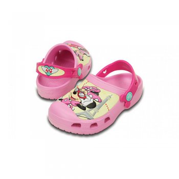 Фото 3 CC Minnie Jet Set Clog (розовый с микки маусом) 23116 Crocs 15857-6I2