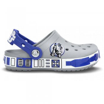 Фото 2 Сабо CB Star Wars R2D2 Clog (серый с синим) 23152 Crocs 16277-0Y7