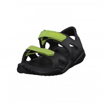 Фото 2 Сандалии Crocs Swiftwater River Sandals (черный с лаймом) 49329 Crocs 204988-09W
