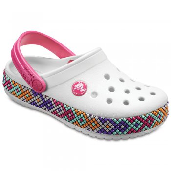 Сабо Crocband Gallery Clog (белый с принтом) 46688 Crocs 205171-159 