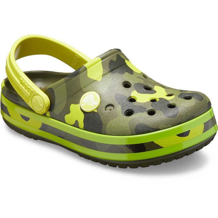 Crocs Сабо Classic Clog (камуфляж с зелёным)