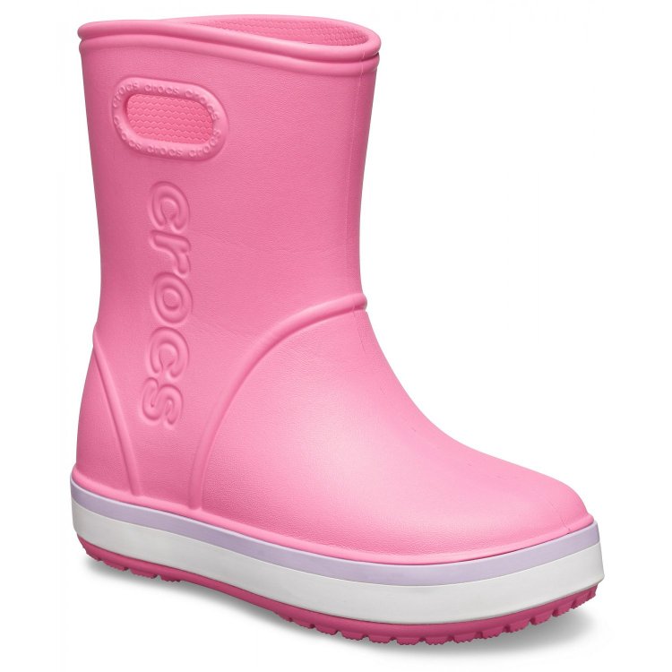 Crocs Сапоги Crocband Rain Boot (нежно-розовый)