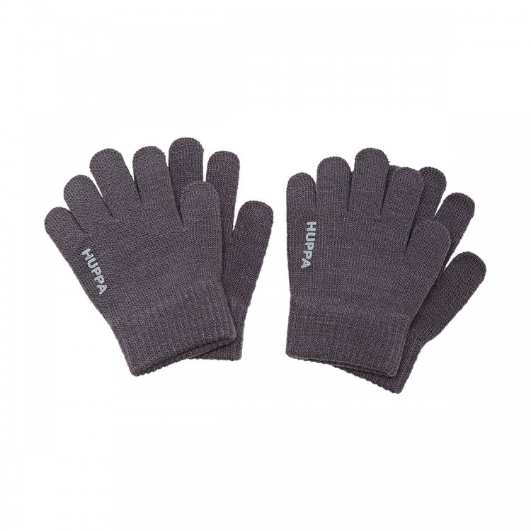 Huppa Вязаные перчатки LEVI 2 пары (серый с темно-серым)