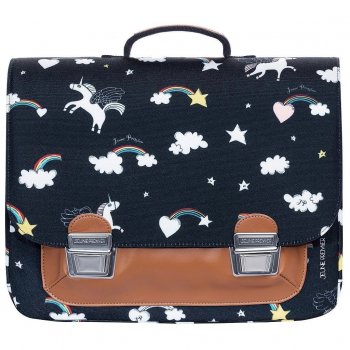 Портфель Jeune Premier Classic Midi Rainbow Unicorn (синий с единорогами) 54628 Jeune Premier CLD 20138 
