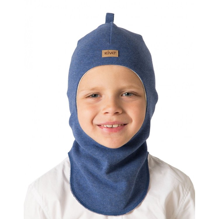 Kivat Шлем хлопковый со вставками (светло-синий)