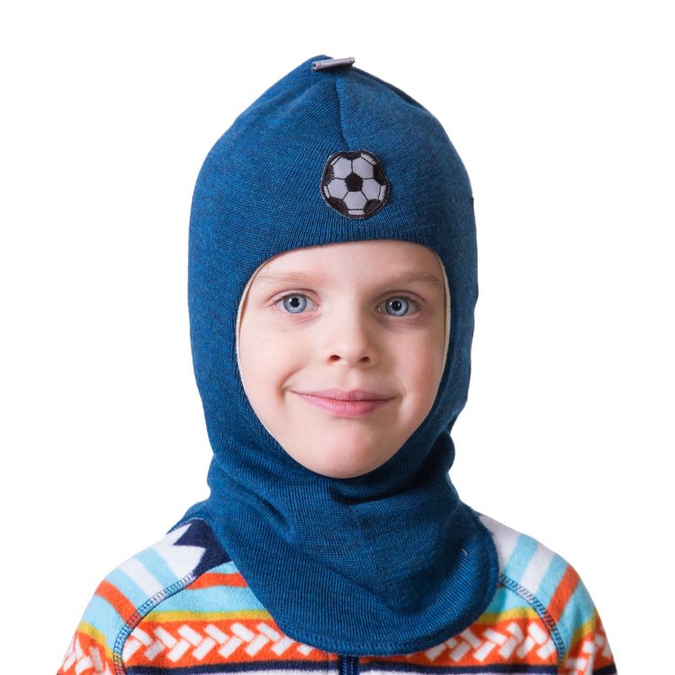 Kivat Шапка-шлем (синий с мячом)