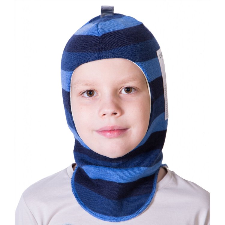 Kivat Шапка-шлем (синий в полоску)