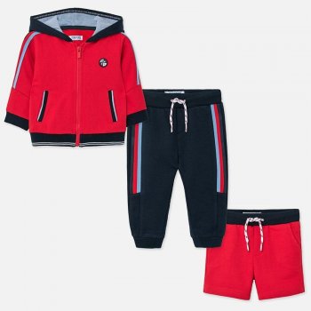 Mayoral Спортивный костюм: кофта, брюки, шорты (красный)