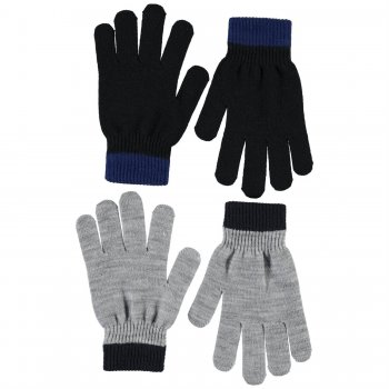 Набор из 2 пар перчаток Kello Grey melange (серый) 57874 Molo 7W20S203 1046 