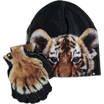 Molo Комплект: шапка, перчатки Kaya Wild Tiger (тигр)