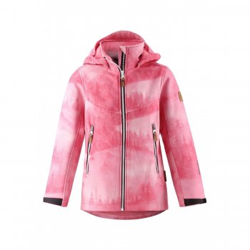 Reima Куртка демисезонная softshell Vandra (пейзаж на розовом)