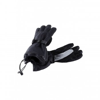 Перчатки для лыжников и сноубордистов с карманом для пропуска/скипаса Reimatec Viggu (черный) 55753 Reima 537013 9990 