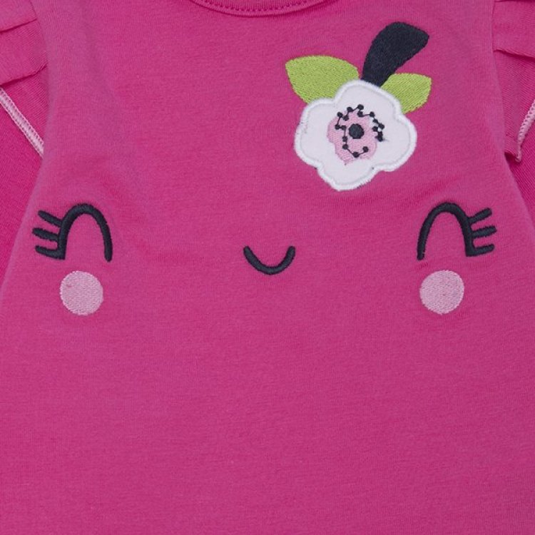 Фото 3 Комплект: футболка-лонгслив и брюки (розовый с сиреневым) 51290 Tuc Tuc 11280011