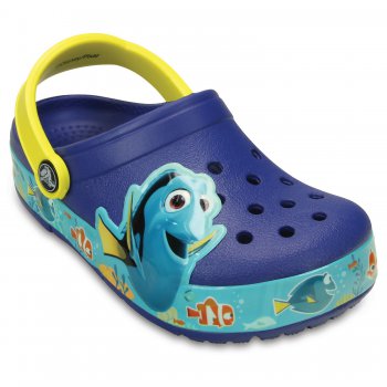 Сабо с огоньками CrocsLights Finding Dory ClogK (синий с рыбкой) 33552 Crocs 202881-4AX 