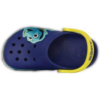 Фото 2 Сабо с огоньками CrocsLights Finding Dory ClogK (синий с рыбкой) 33552 Crocs 202881-4AX