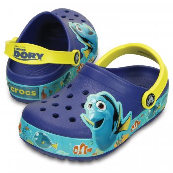 Фото 4 Сабо с огоньками CrocsLights Finding Dory ClogK (синий с рыбкой) 33552 Crocs 202881-4AX