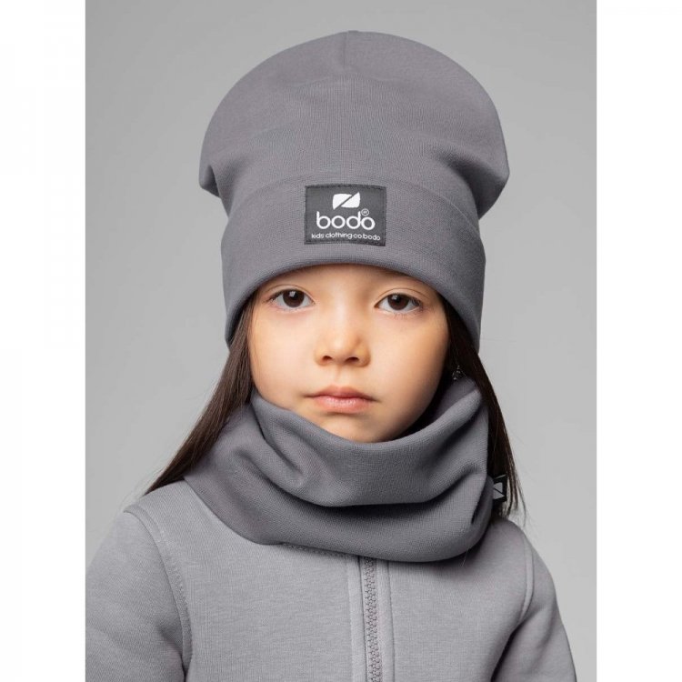Bodo Комплект: шапка+снуд (серый)