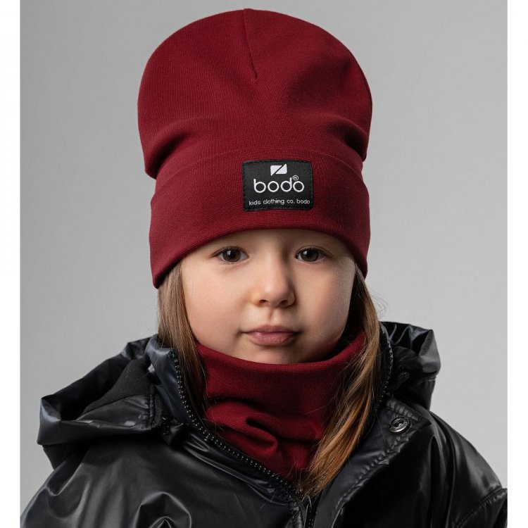 Bodo Комплект: шапка+снуд (бордовый)