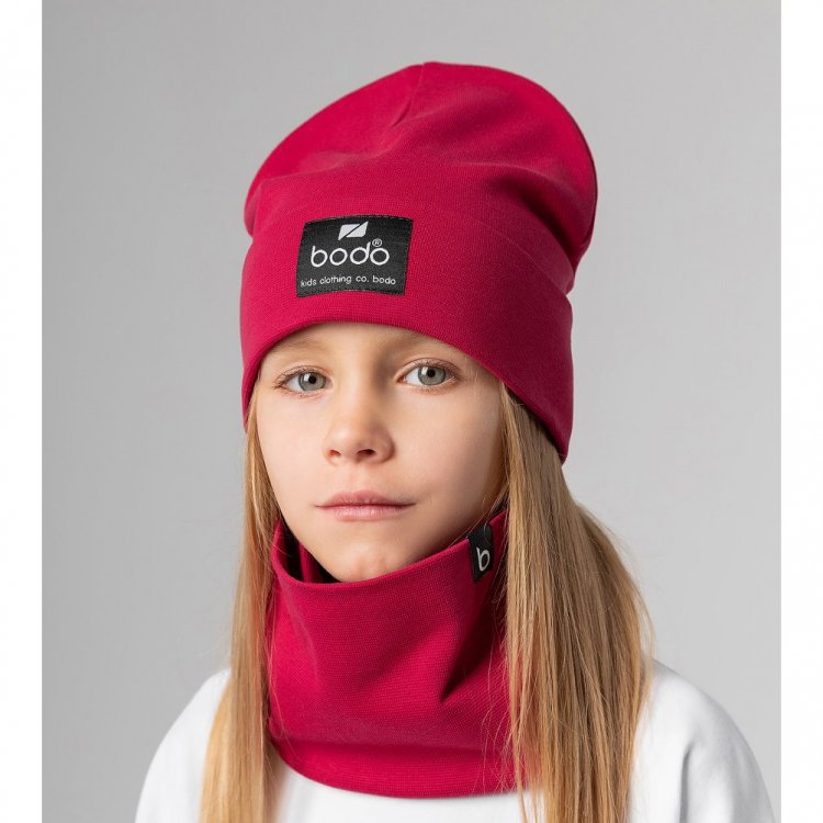 Bodo Комплект: шапка+снуд (бордовый)