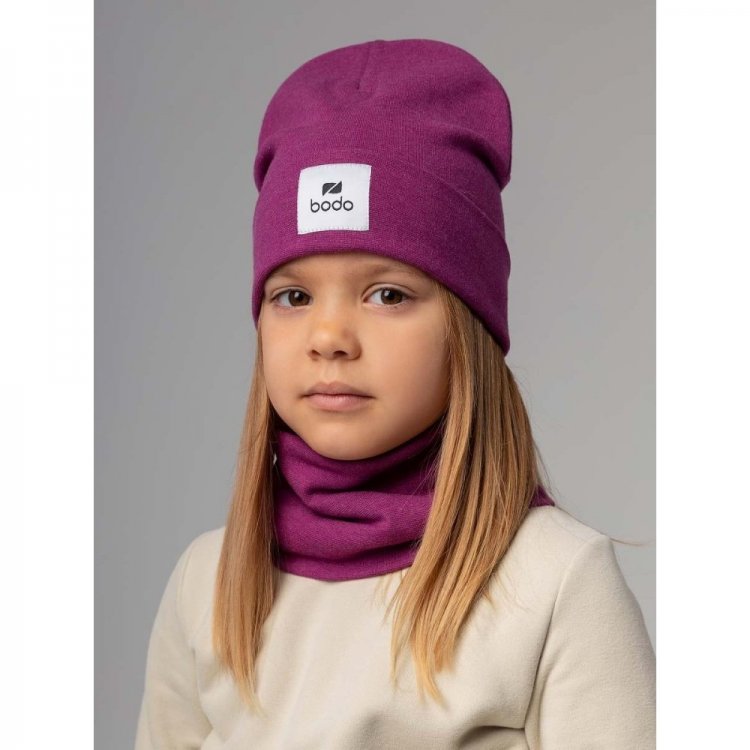 Bodo Комплект: шапка+снуд (фиолетовый)
