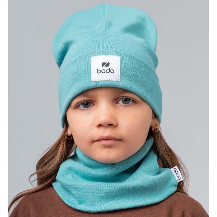 Bodo Комплект: шапка+снуд (серо-мятный)