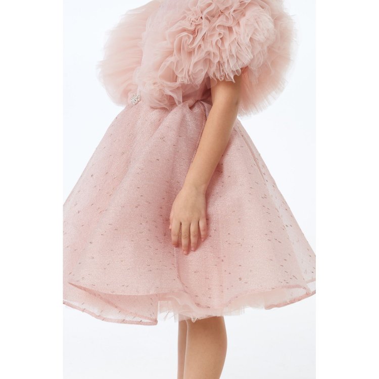 Фото 3 Платье с пышными рукавами (розовый) 112751 Choupette 1514 43