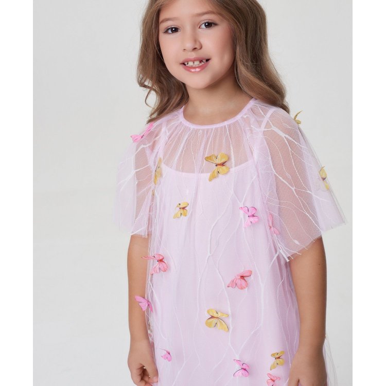 Фото 5 Платье из фактурной ткани (розовый) 117544 Choupette 70 118