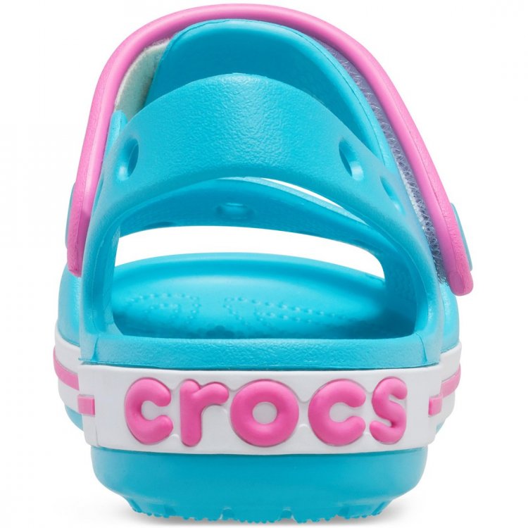 Фото 4 Сандалии Crocs Crocband Sandal Kids (голубой с розовым) 67781 Crocs 12856-4SL