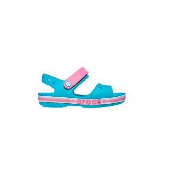 Crocs Сандалии Kids Bayaband Sandal (голубой с розовым)