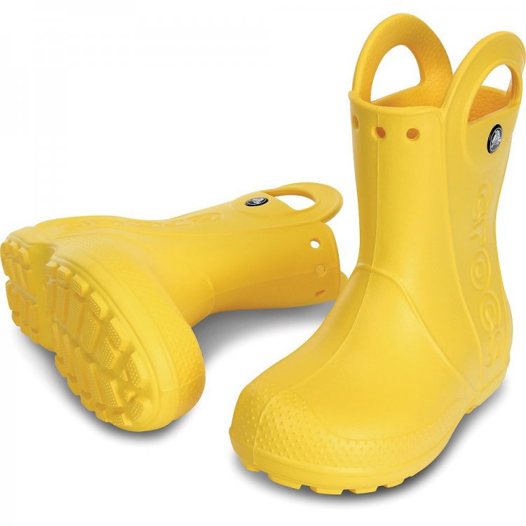 Фото 3 Сапоги Kids Handle It Rain Boot (желтый) 15877 Crocs 12803-730