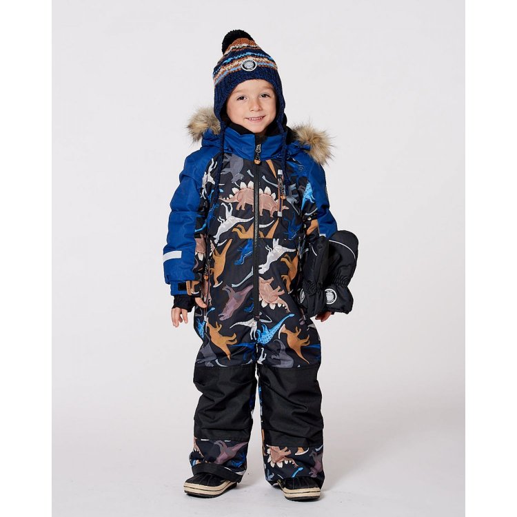 Deux par Deux Комбинезон PLAY (синий с динозаврами)