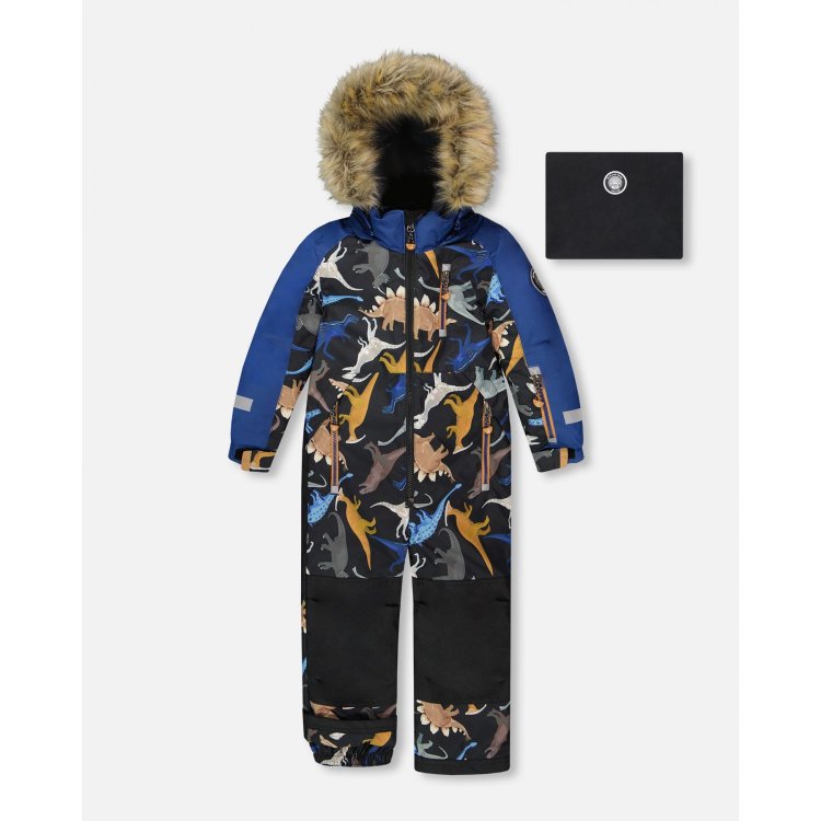 Фото 4 Комбинезон Deux par Deux PLAY (синий с динозаврами) 135144 Deux par Deux H10 PB74 026