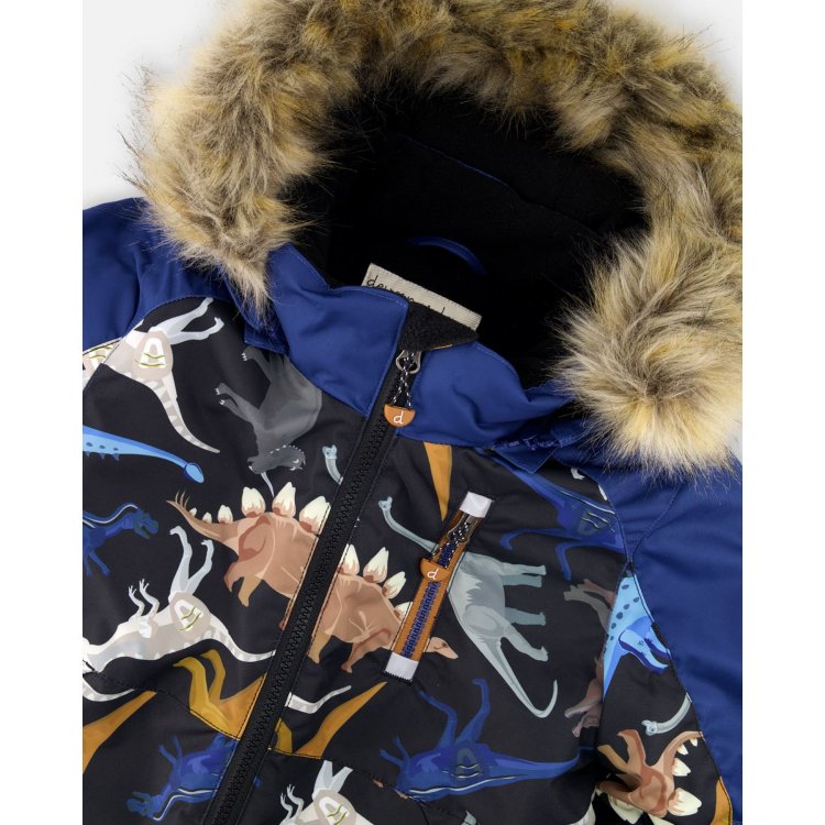 Фото 6 Комбинезон Deux par Deux PLAY (синий с динозаврами) 135144 Deux par Deux H10 PB74 026