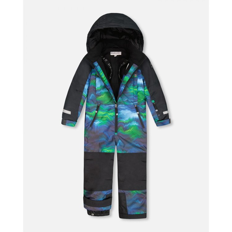 Фото 2 Комбинезон TEKNIK (синий с зеленым) 135251 Deux par Deux H10 TB76 031