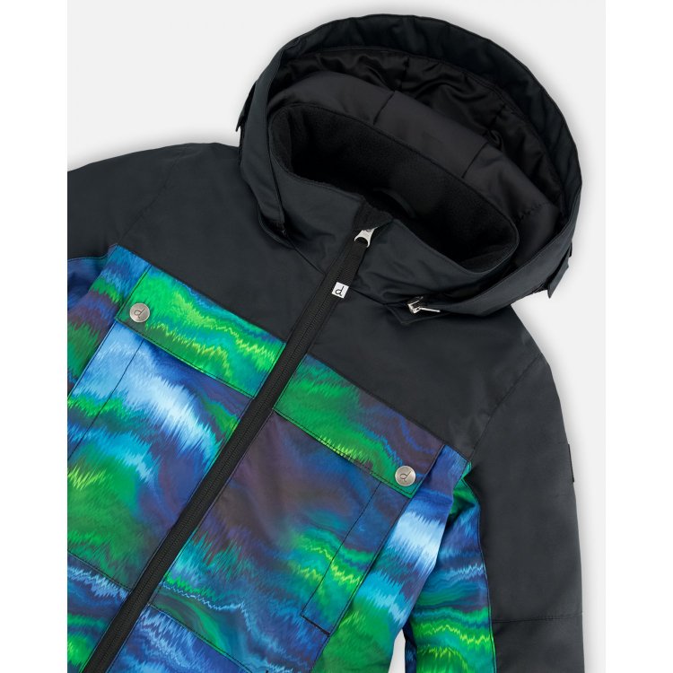 Фото 3 Комбинезон TEKNIK (синий с зеленым) 135251 Deux par Deux H10 TB76 031