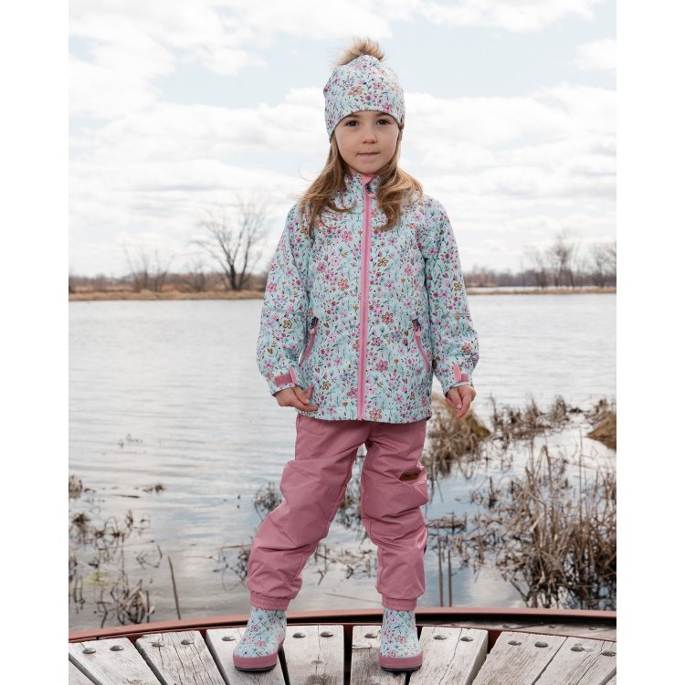 Комплект утепленный (голубой с пудровым)