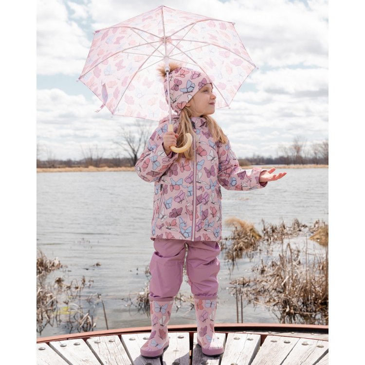 Комплект 3 в 1: куртка+брюки+толстовка флисовая (розовый)