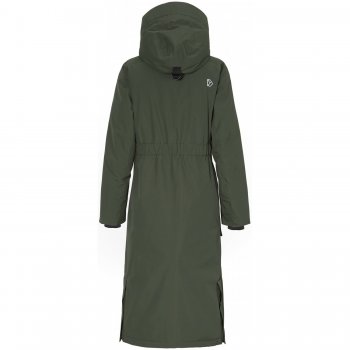 Фото 7 Куртка женская LEYA LONG PARKA (тёмно-зелёный) 71148 Didriksons 503877 300