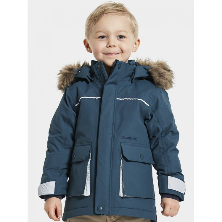 Didriksons Детская зимняя куртка KURE (голубая бездна)