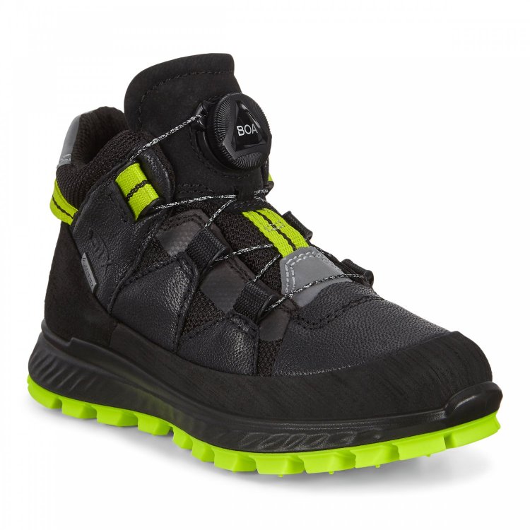 Ecco Ботинки EXOSTRIKE KIDS (черный с зеленым)