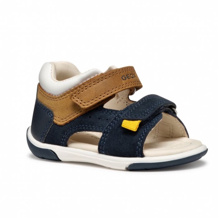 Сандалии ZAPITO (синий с карамельным)