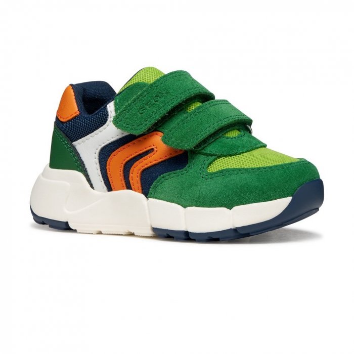 Кроссовки FLEXYPER MINI (зеленый с оранжевым)