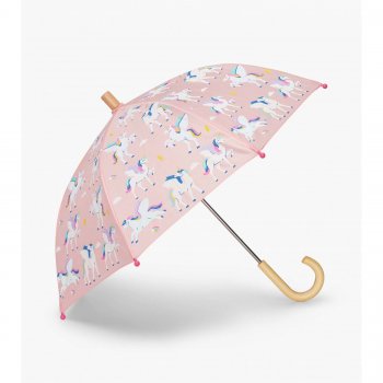 Зонт Hatley меняющий цвет при намокании (розовый с единорогами) 67026 Hatley S21RPK021 