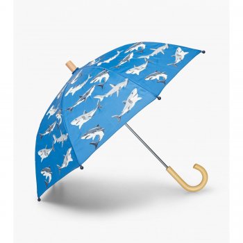 Зонт Hatley меняющий цвет при намокании (синий с акулами) 67035 Hatley S21SPK021 